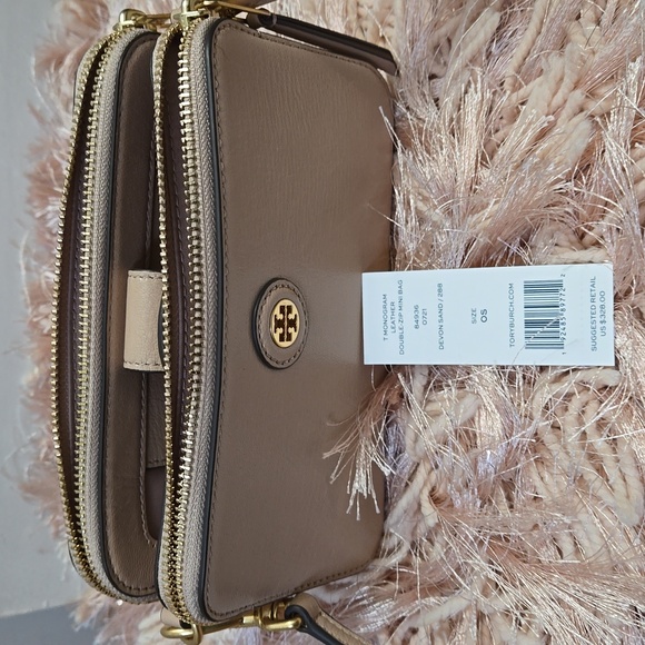 Authentic Tory Burch Double Zip Mini Bag - Picture 6 of 8